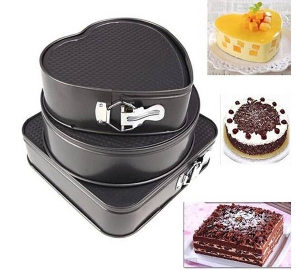 Three Design Cake Pan Set