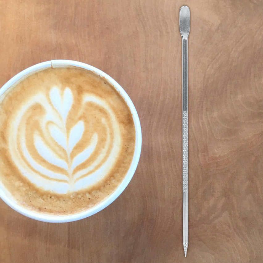 Coffee Art Needle Stainless Steel Cappuccino Latte Pen DIY Tool