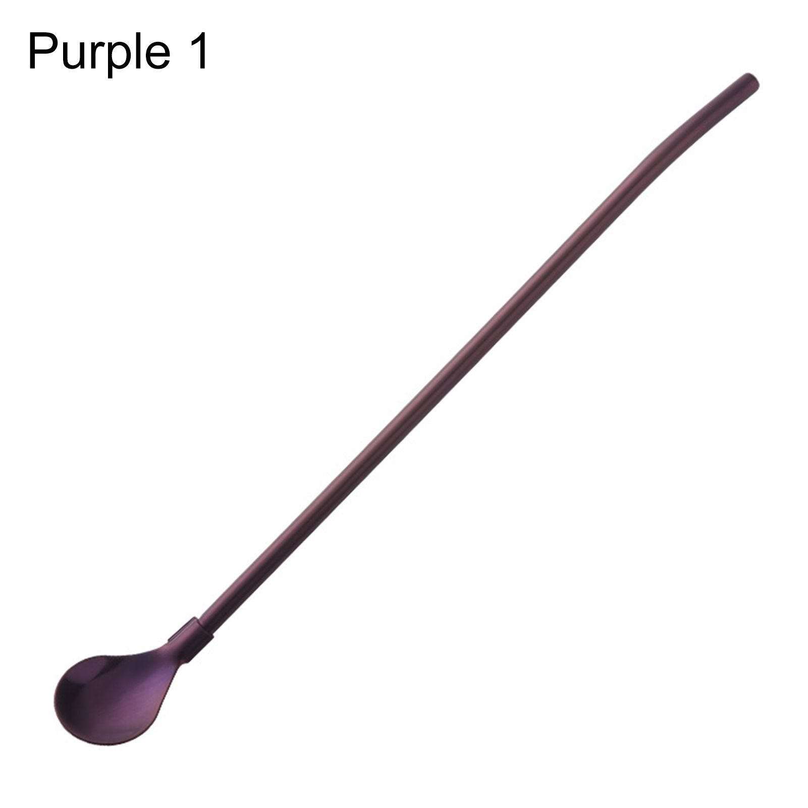 Dessert Spoon Attractive Decorative 2 in 1 Dessert Spoon Straw