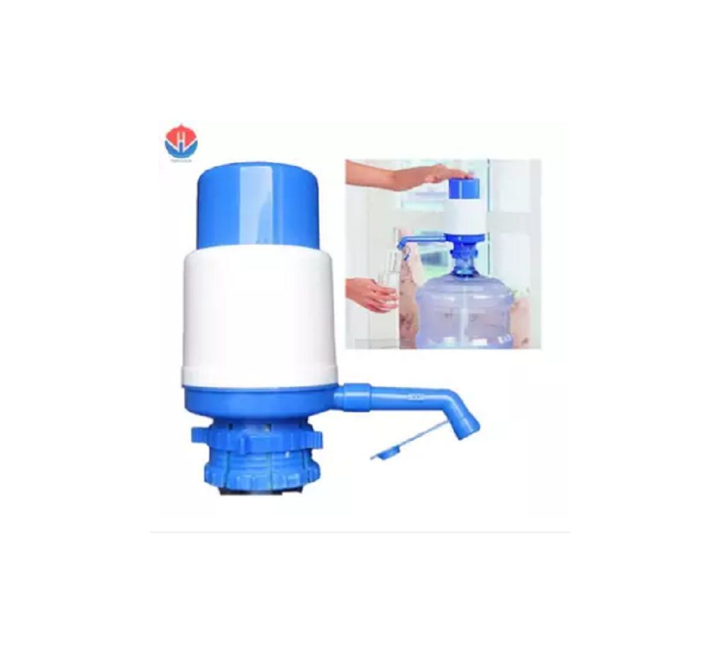 Water Jar Hand Pump - Blue & White
