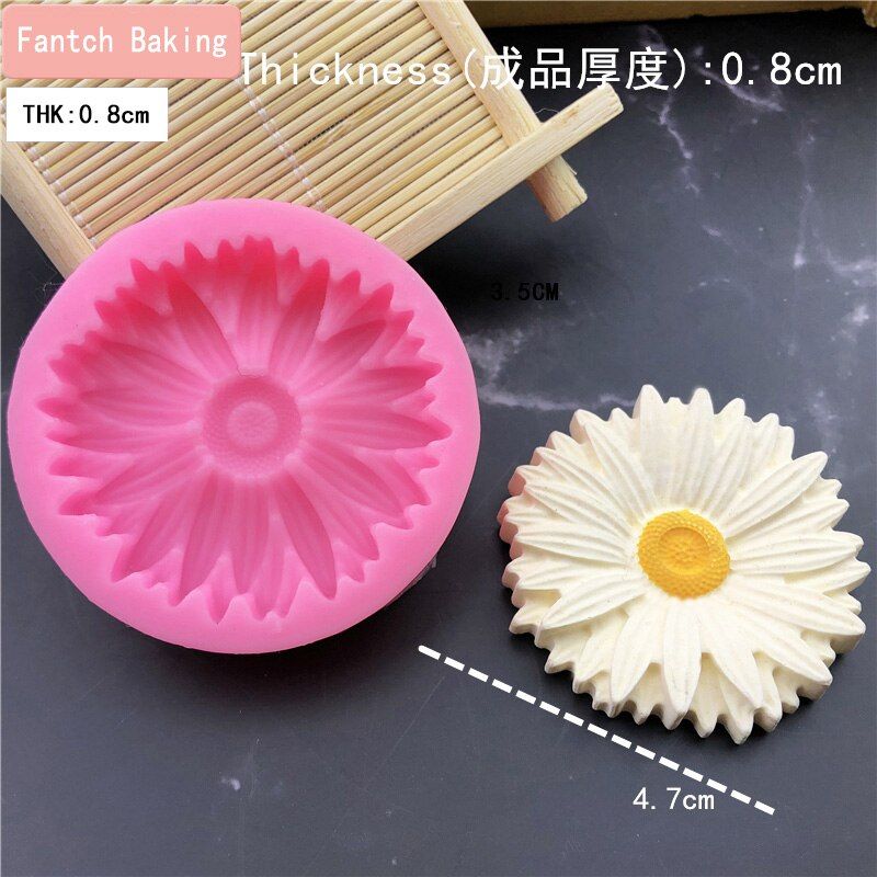 Chrysanthemum Flowers Shaped Fondant Daisy Silicone Mold Craft Chocolate Baking Mold Cake Decorating Tools kitchen Pastry Tool
