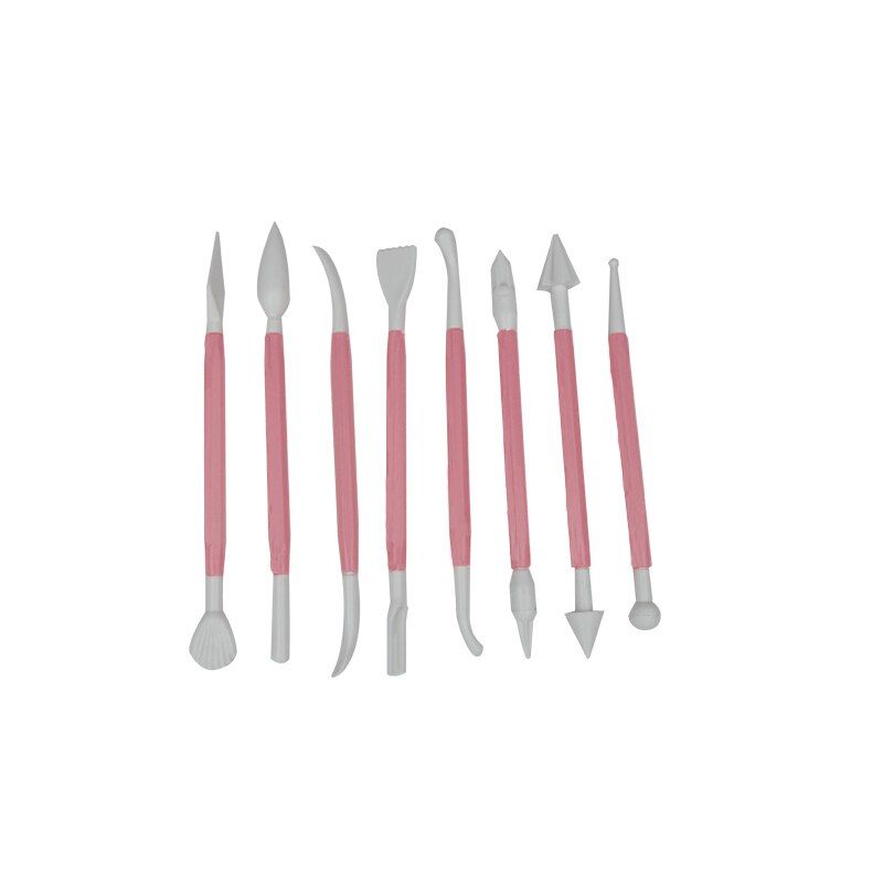 8pcs/Lot 16 Patterns Fondant Cake Decorating Flower Sugar Craft Modelling Tools Clay Fondant Cake Decorating Tools