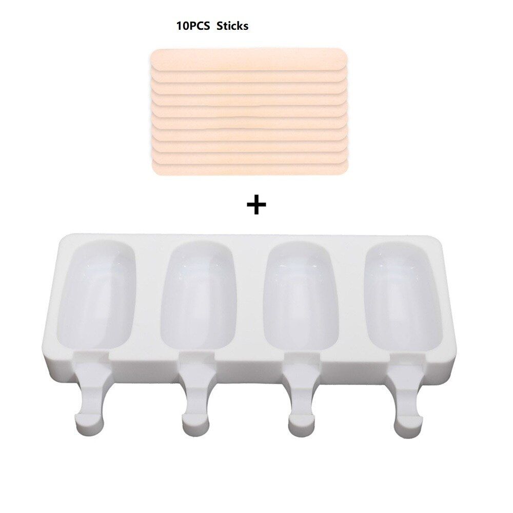 Mini Ice Cream Baking Molds Food Grade Silicone Popsicle Chocolate Molds Cake Cakesicle Mold for DIY Ice Pops Easy To Clean