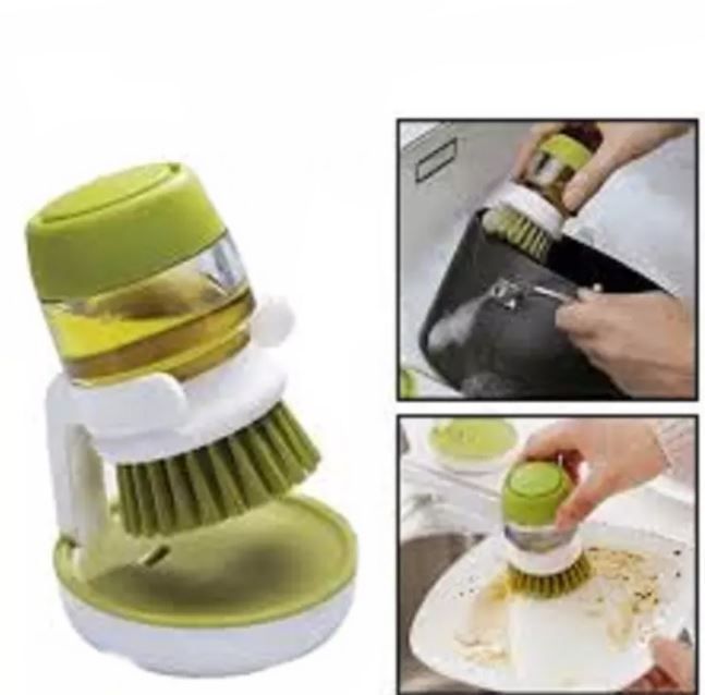 Jesopb Dishwasher Soap Dispenser Palm Brush Storage Stand