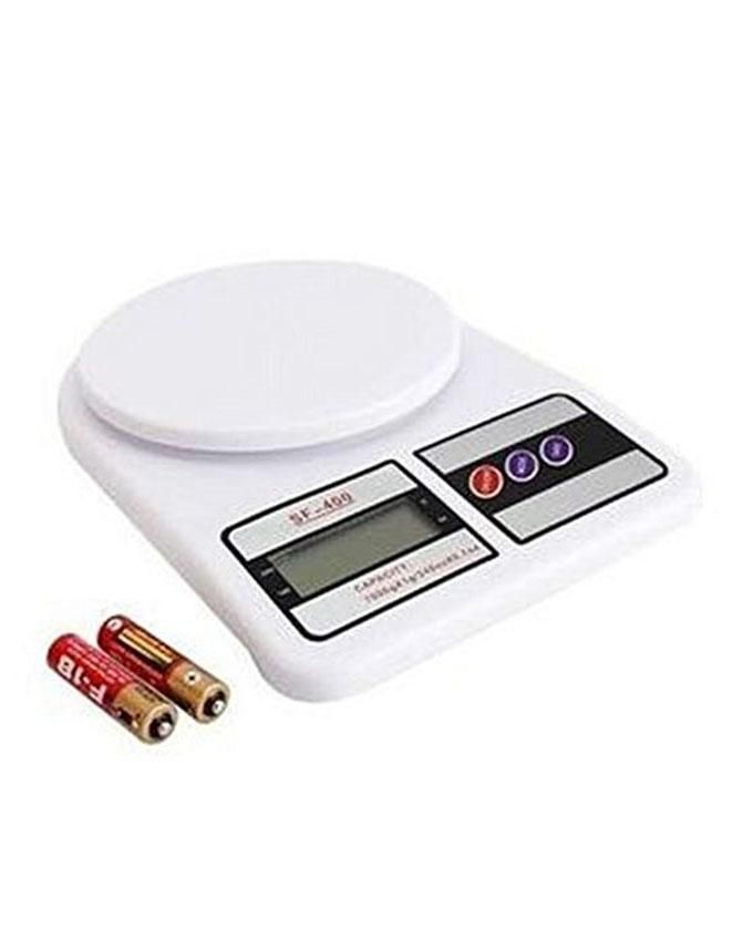 Kitchen Weight Scale - White