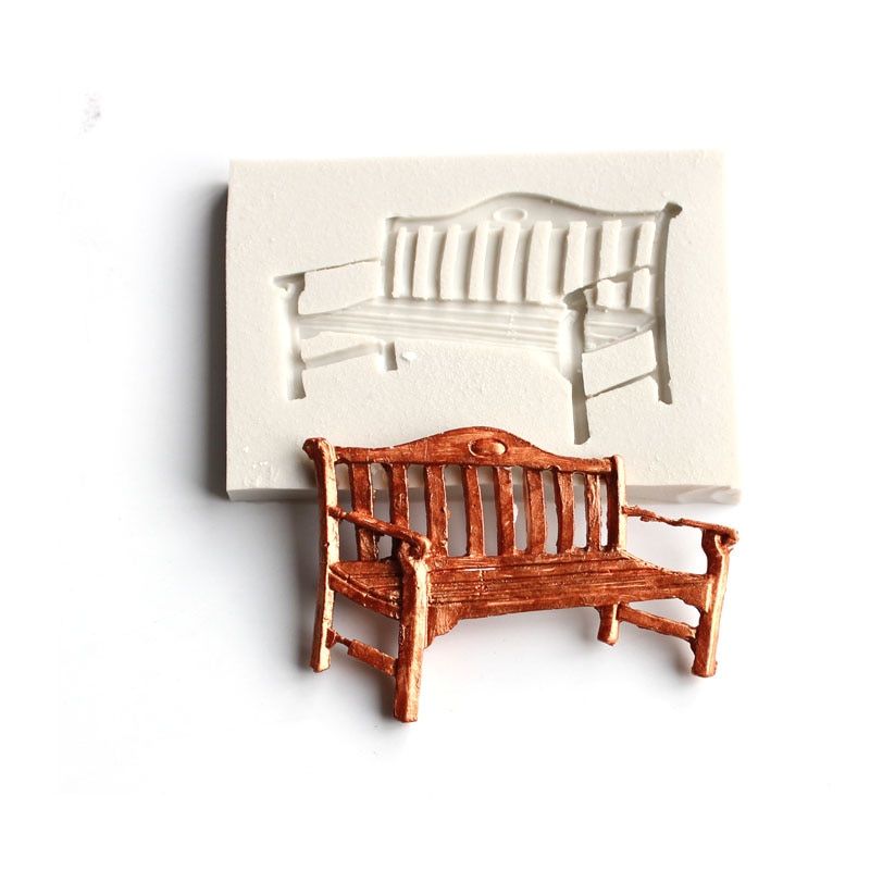 3D Mahogany Furniture Chair Silicone Mold Cake Decorating Mold Fondant Cake Mold Chocolate Silicone Mold Diy Baking Tools