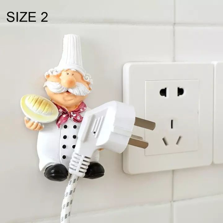 Lovely Cartoon Strong Power Bracket Socket Storage Rack Holder Adhesive Plug Holder Rack Hook Wall Decor