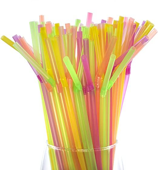 Straws Flexible - 100pcs