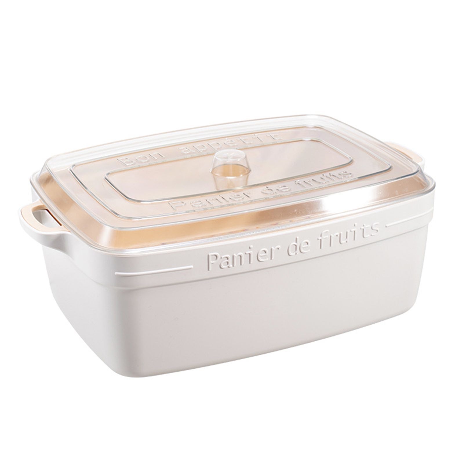 Drain Basket with Lid Anti-slip Even Drain Holes Colander Strainer