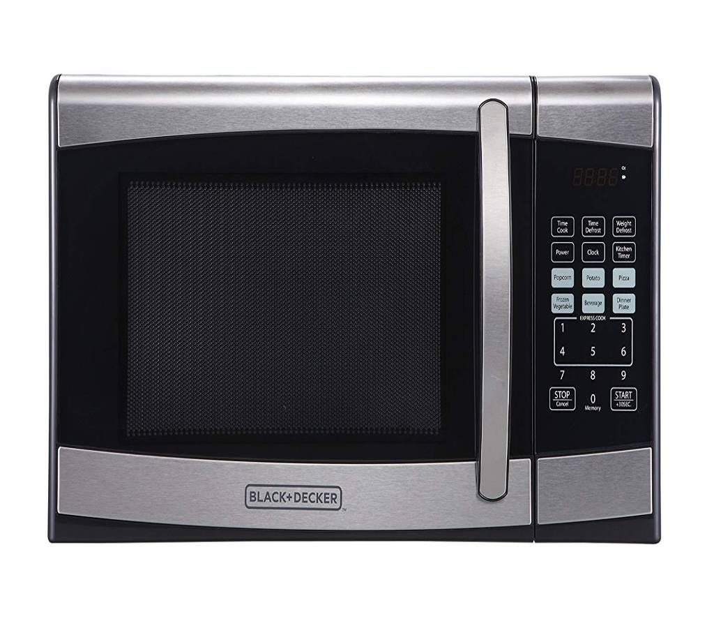 BLACK+DECKER EM925AZE-P 0.9 Cubic Foot 900 Watt Stainless Steel Microwave with Turntable