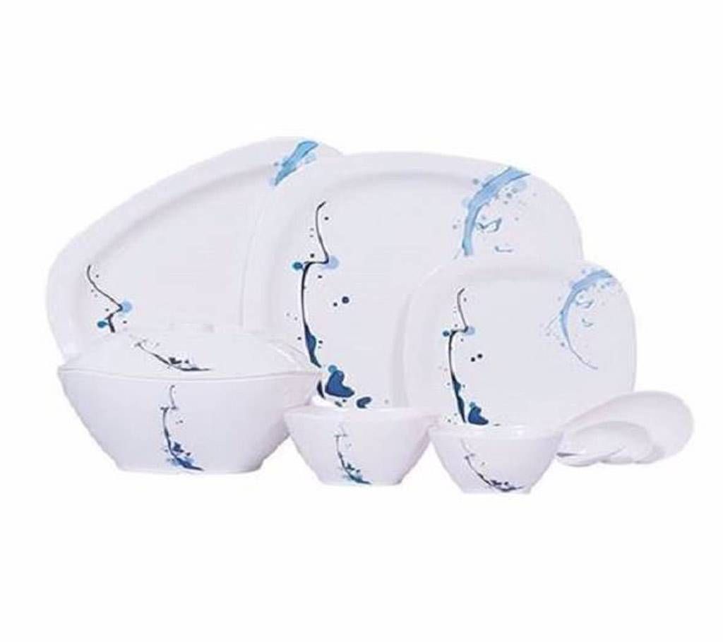 Dinner Set Square 44 pcs Blue Ray