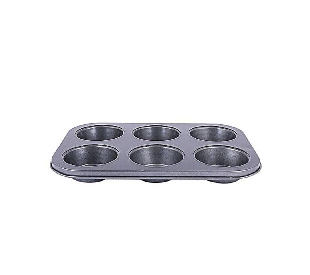 6 round Non-Sticky Muffin and Mini Cup Cake Mold 