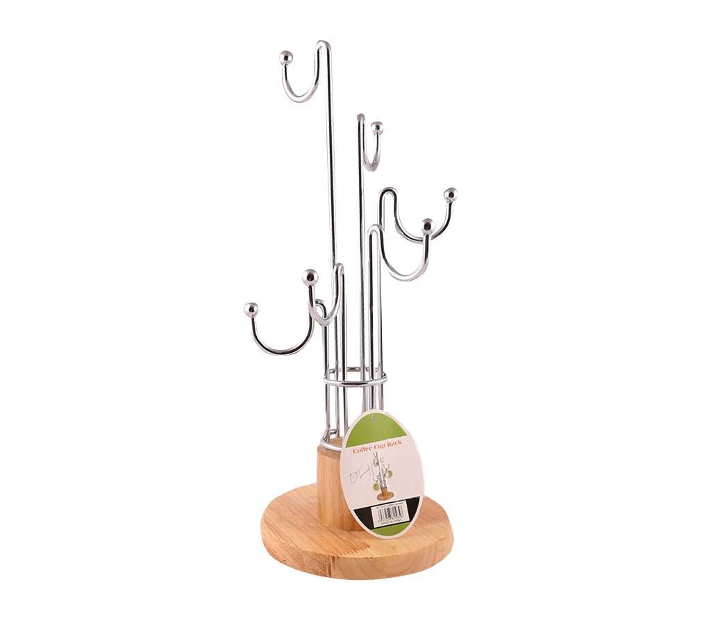 Solid steal Tea Coffee cup holder or kitchen household storage rack