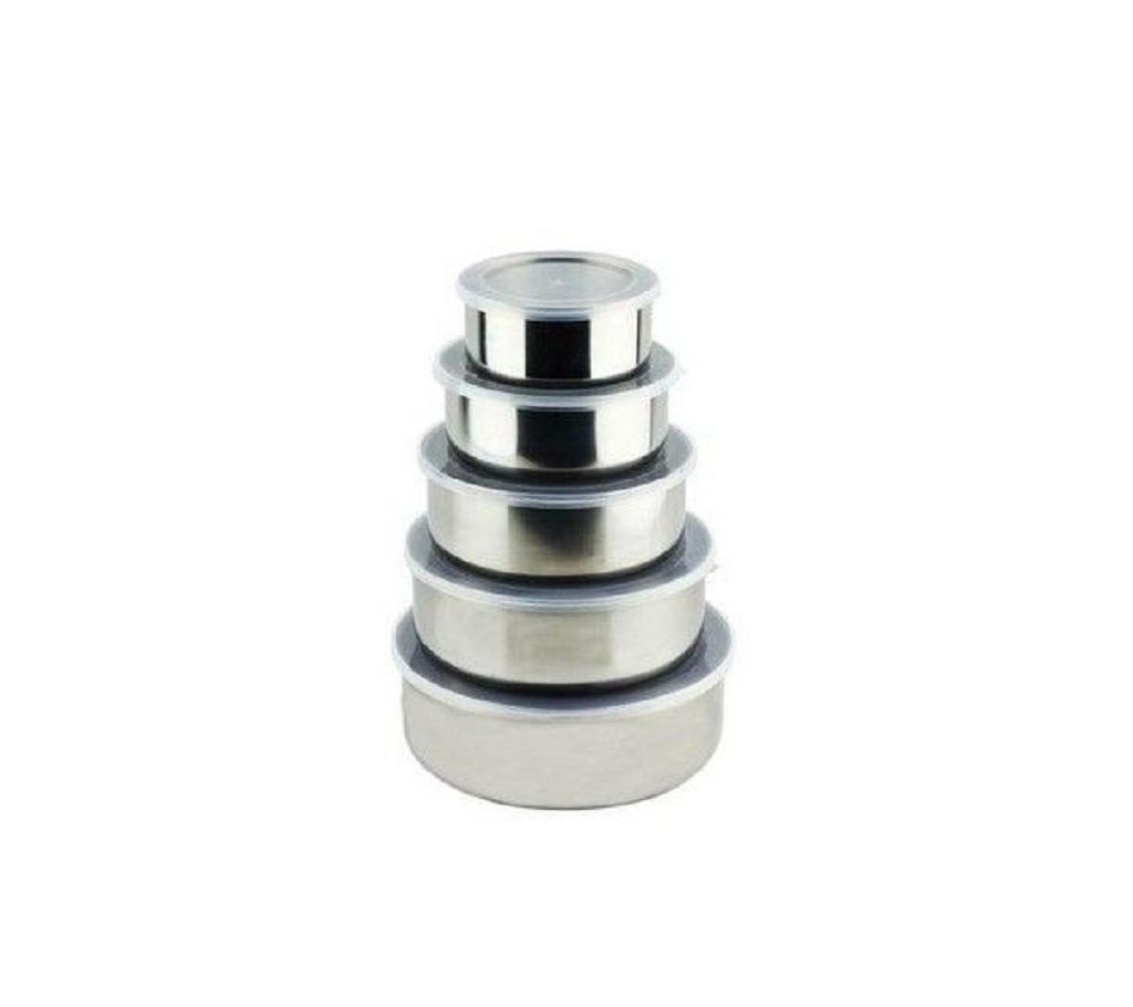 Multifunctional Stainless Steel Protect Fresh Box (5 Pcs )