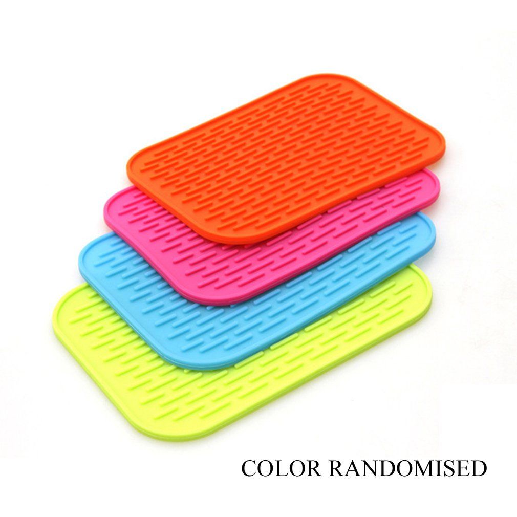 Square Creative Home Silicone Insulation Pad Kitchen Non-slip Square Platemats