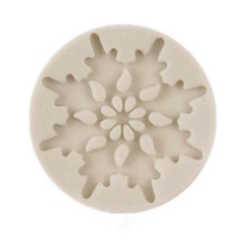 Christmas Snowflake Cookies Biscuit Mold Fondant Sugarcraft Plunger Cookie Cutters Xams Snow Cupcake Cake Decorating Tool