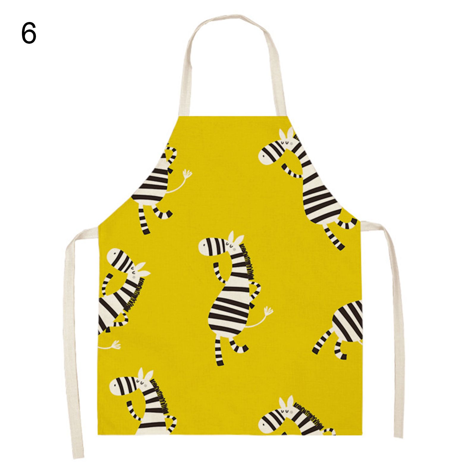 Cooking Apron Hard to Fade Lovely Cartoon Animal Pattern Apron