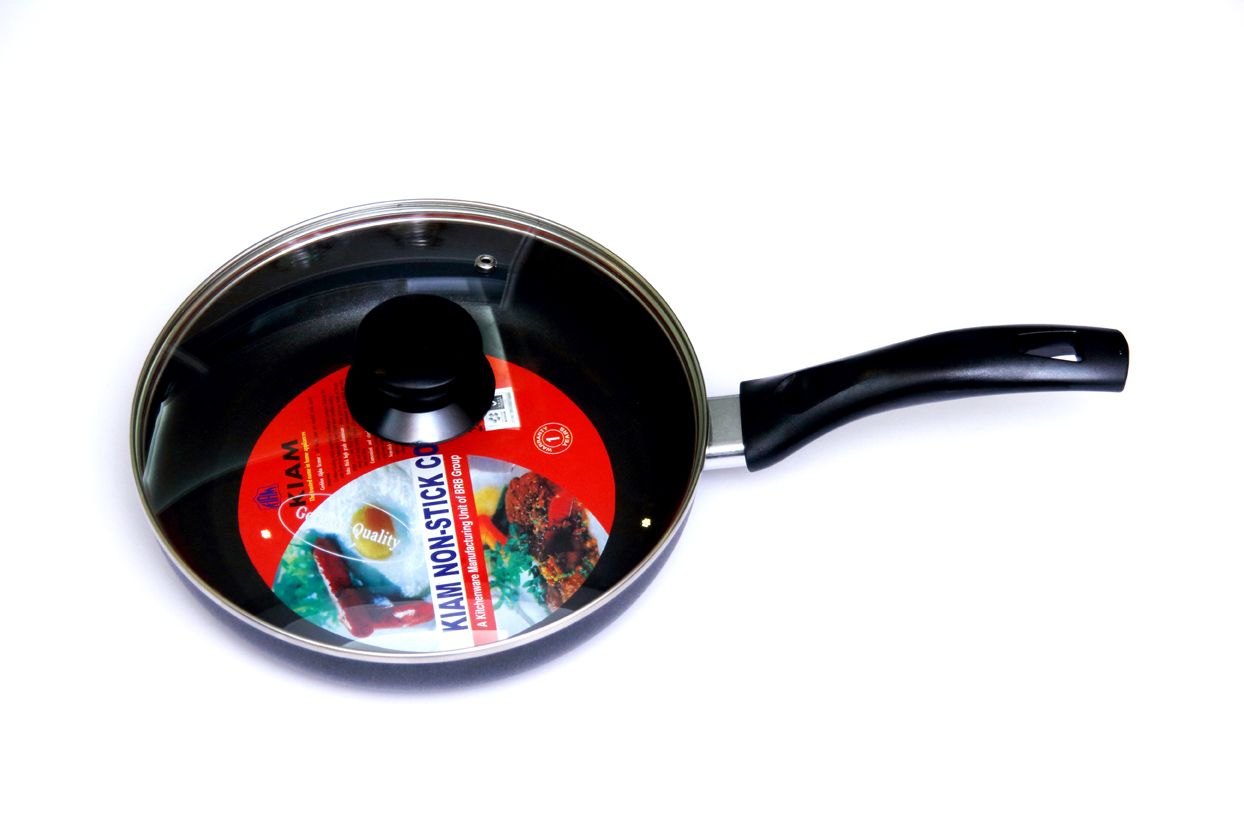Kiam Premium Luxury Non-Stick Fry pan With Glass Lid - 22cm