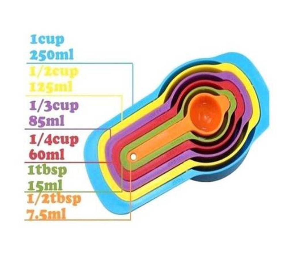 Rainbow Measuring Cup Set - MultiColour