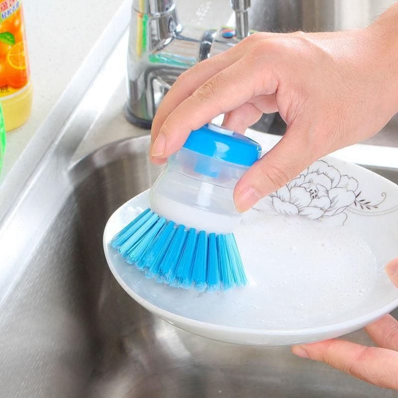 Cleaning Brush Liquid Dispenser Soap Dispensing Dish Scrubbers