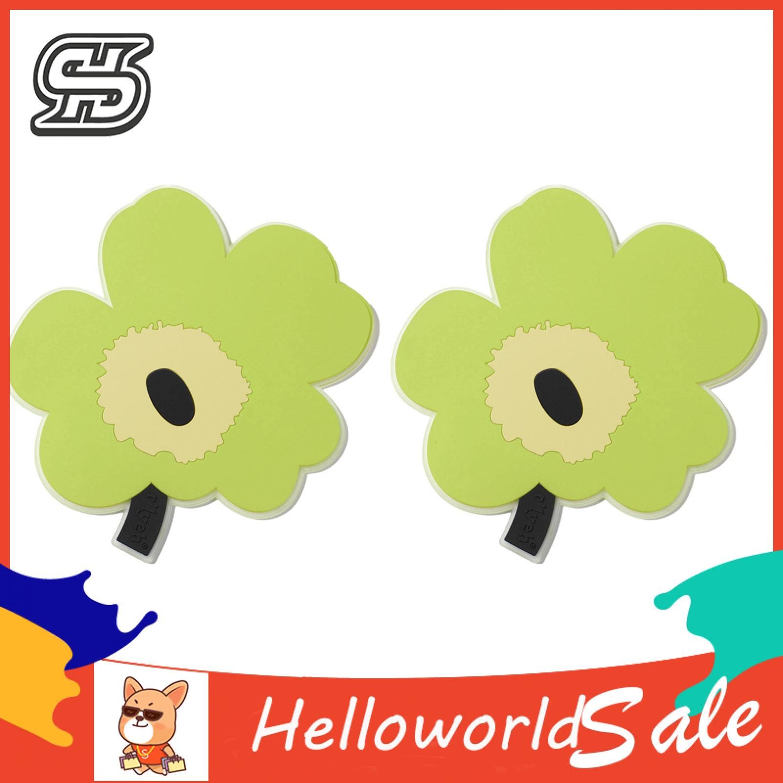 HelloWorld Cup Coasters Flexible Home Silicone Cartoon Table Mats Coasters