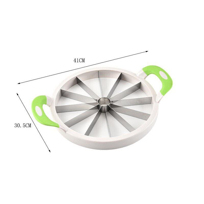 Kitchen Watermelon Slicer Creative Melon Cutter Knife 410 Stainless Steel Fruit Cutting Slicer Practical Tools-L