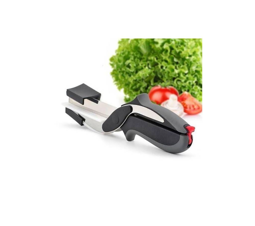 2-in-1 Clever Cutter Knife - Black