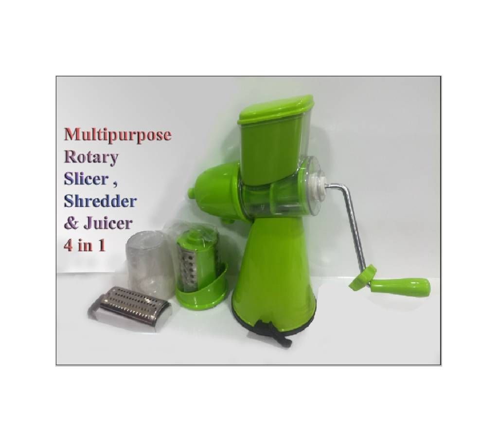 Multifunctional Fruit And Vegetable Slicer Shredder & Juicer 4 in 1
