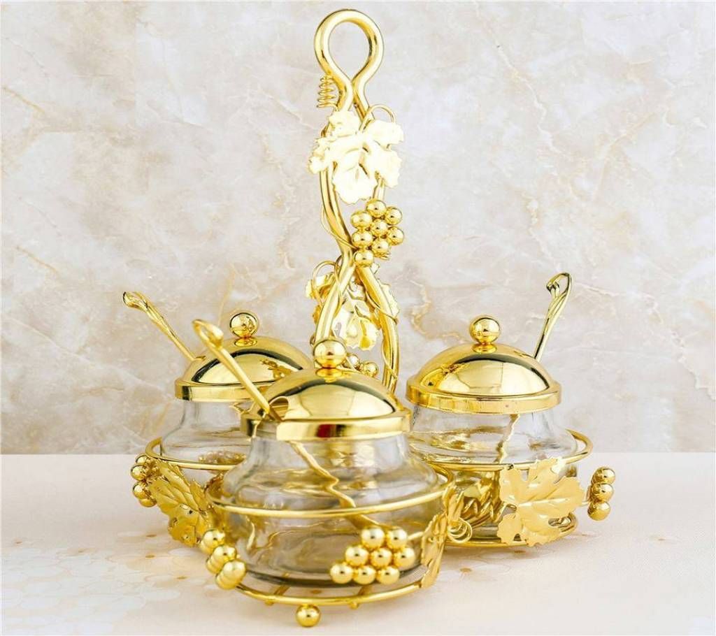 3 in 1 Sugar Salt Pot