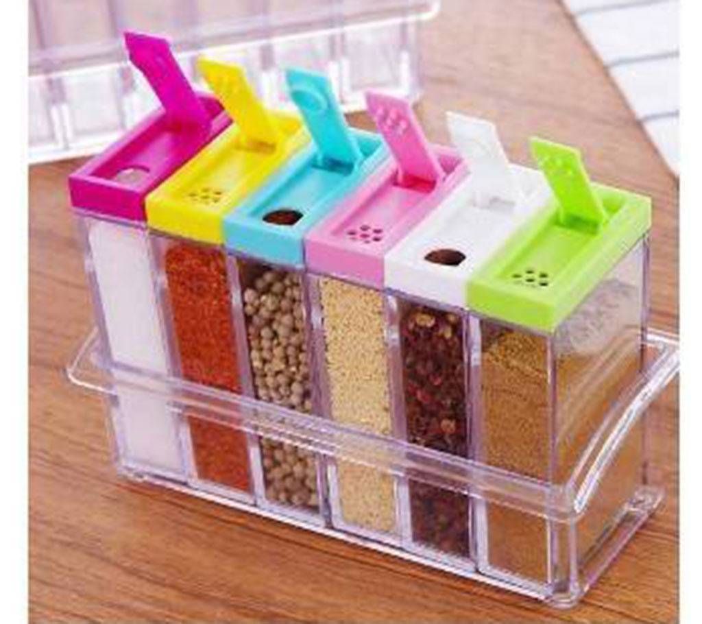Transparent spice pot (6pc)