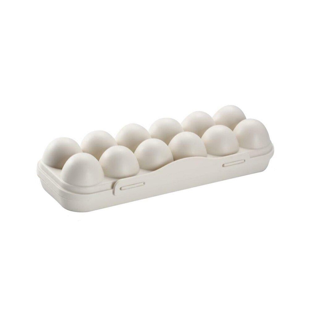 2019 New Egg Storage Box Organizer Refrigerator Storing Container egg tools Racks Plastic fresh egg shelf Kitchen supplies