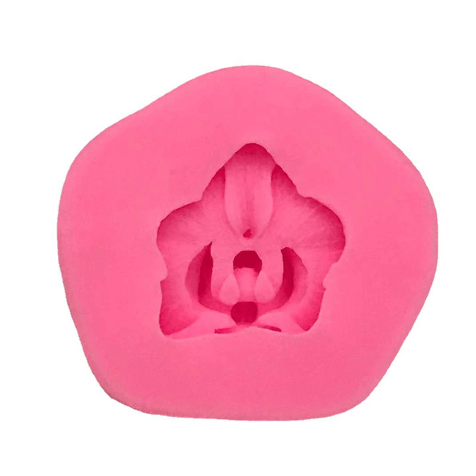 Fondant Mold Elastic Phalaenopsis Pattern DIY Candle Mold