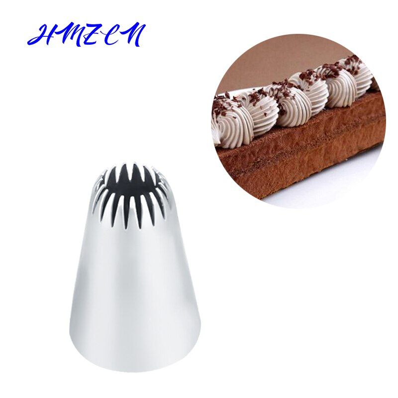 1PCS #195 Stainless Steel Nozzle Icing Piping Nozzles Cream Cake Decorating Tools Pastry Tip Fondant Baking Accessorie