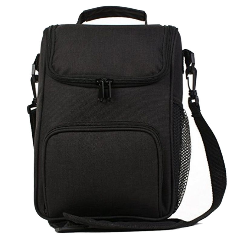 Thermal Insulated Lunch Bag for Women and Men, Work School, Boys, Girls, Boys, with Shoulder Strap, Water Bottle Holder