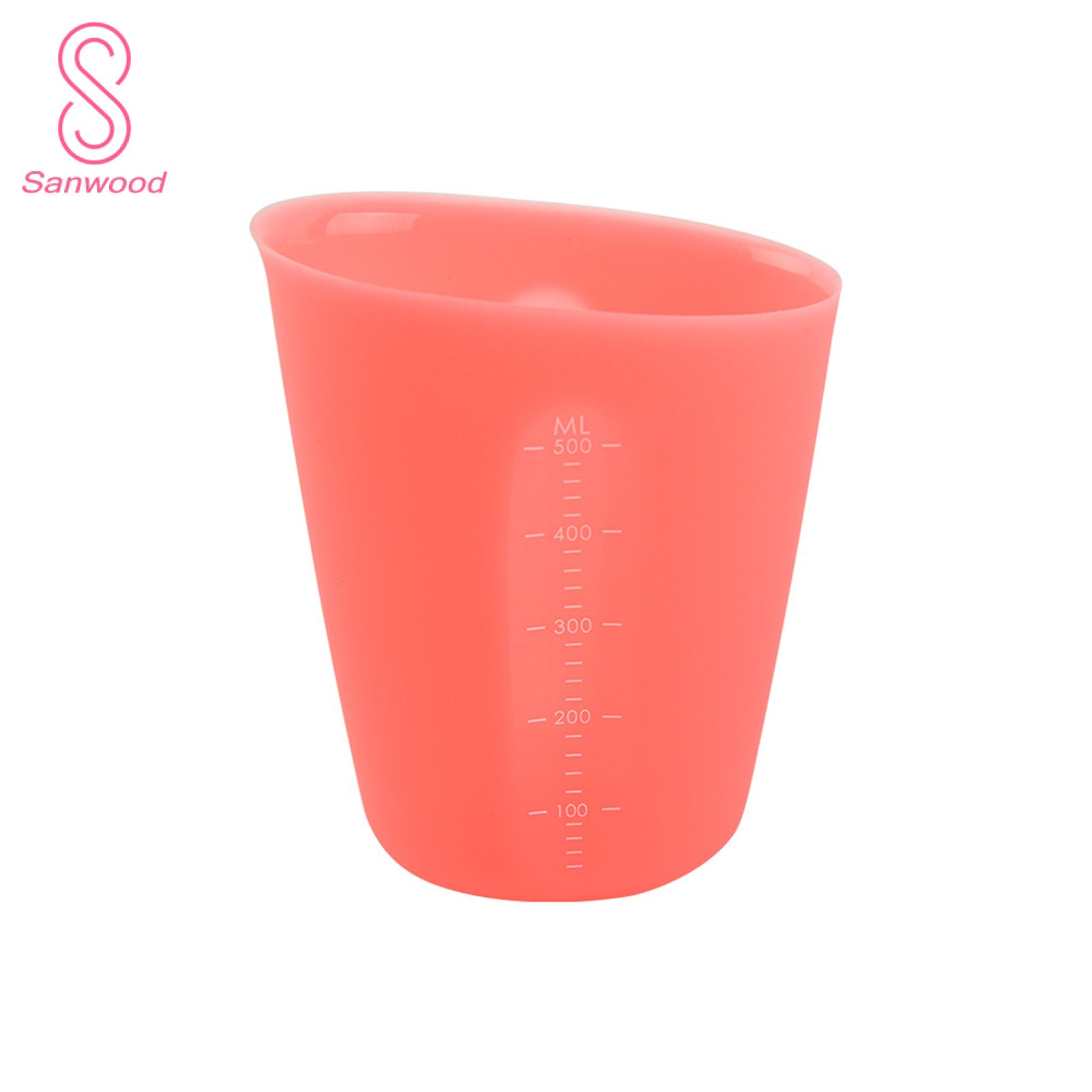 Juice Cup Non-slip Smooth Edge Easy to Clean Silicone Measuring Cup Tool for Baking