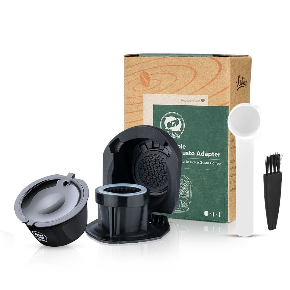 ICafilas Reu Capsule Adapter for Dolce Gusto XS Refillable Cafetera Espresso Coffee for PICCOLO XS/.Genio Machine