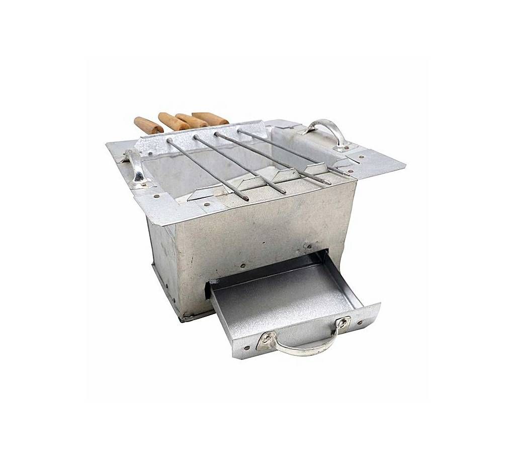 Stainless Steel BBQ Grill Maker Net - Silver