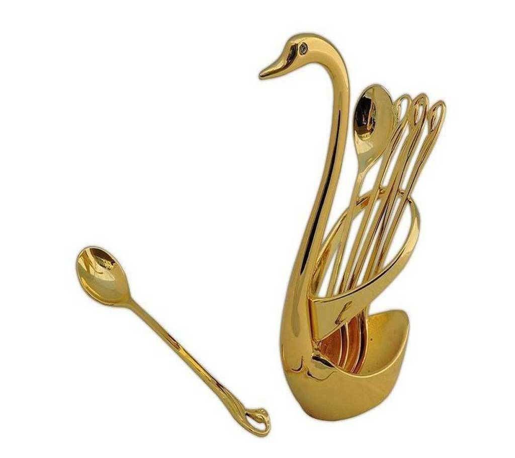 Swan Spoon Stand With Spoon
