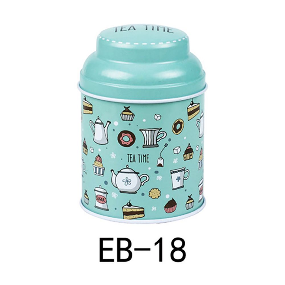 Fashion Flower Print Candy Trinket Tin Jewelry Iron Tea Coin Storage Box Case