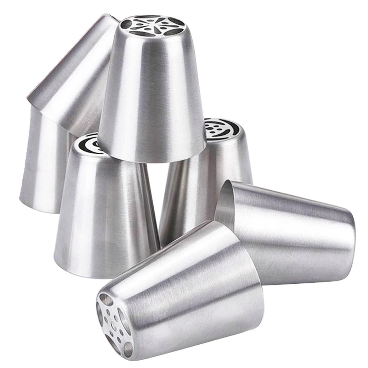7Pcs DIY Flower Pastry CakeIcing Piping Nozzles Decorating Tips Baking Tools