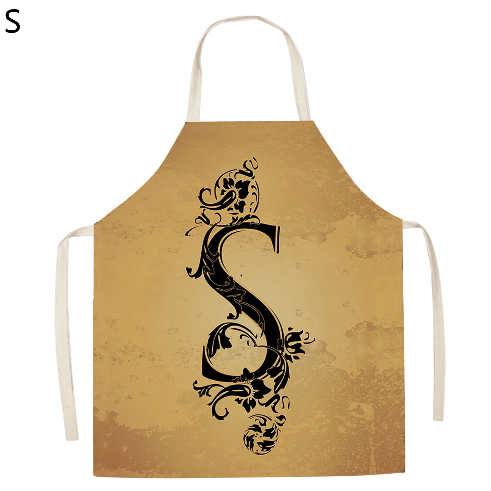 Cooking Bib Fixed Strap Farmhouse Letter Pattern Cooking Bib