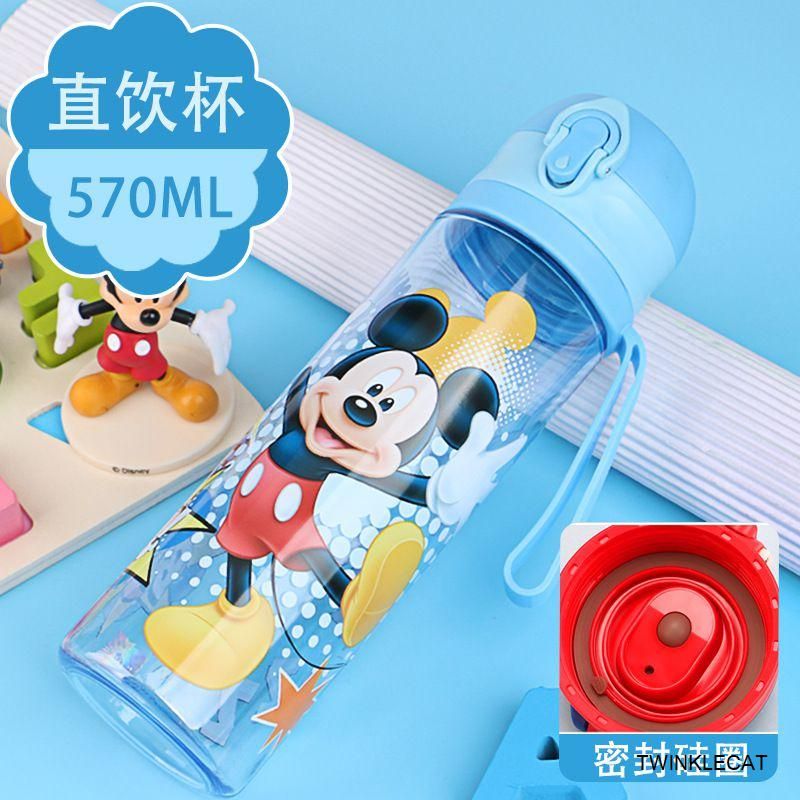 Disney Kids Water Bottle Direct Drinking Minnie Mickey Mouse Cups Summer Cartoon Feeding Student School Child Sports Bottle 2019