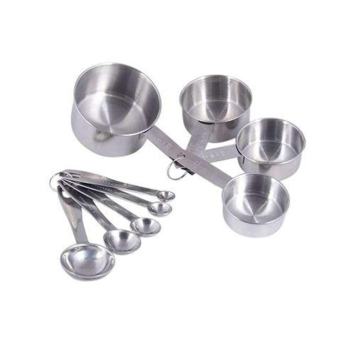 Stainless Steel Measuring Cups and Spoons