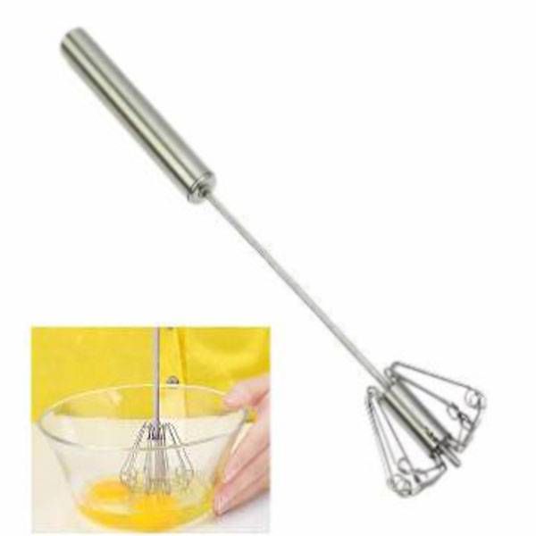 Stainless steel hand egg beater (1pc)