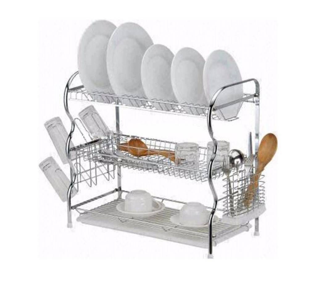 Stainless Steel Dishes Rack 3 Layer 