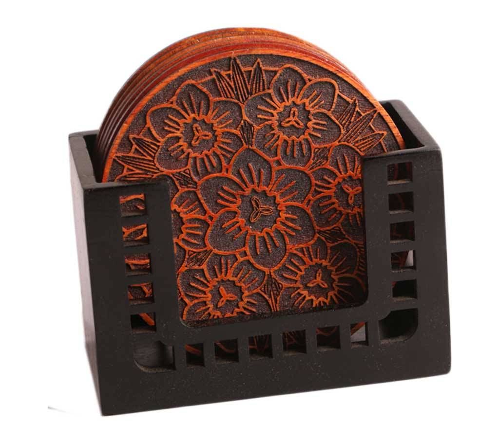 Decorative Wooden Water Glass Cover