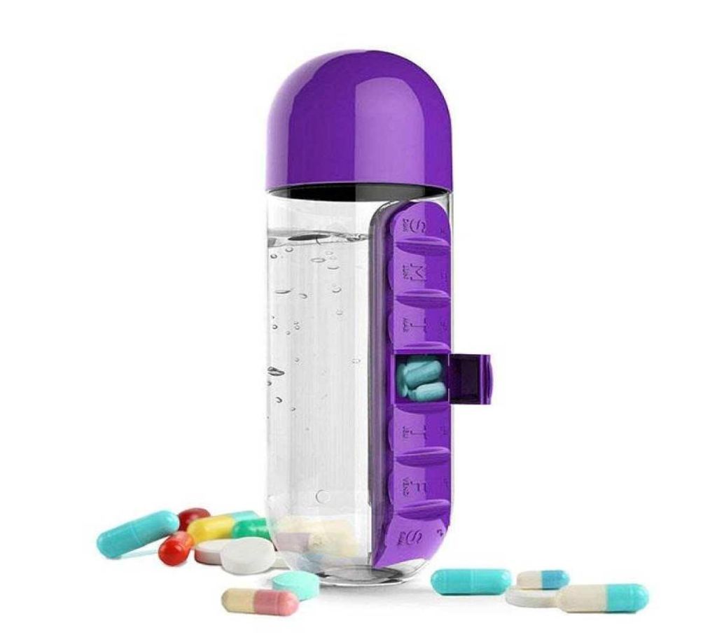 Water Bottle with medicine Box
