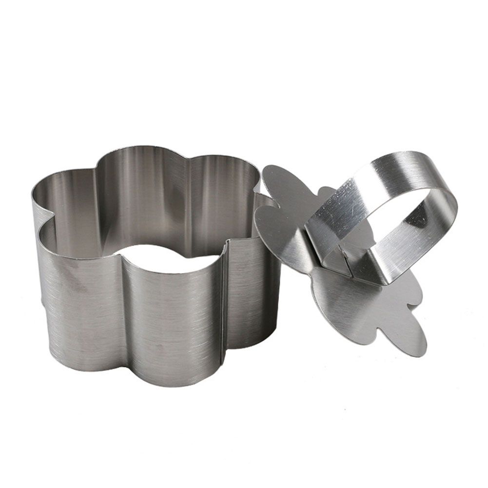 Stainless Steel Cookie Cutter Flower Heart Triangle Cake Mold Pastry Baking Tool