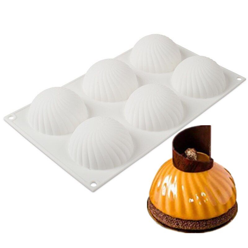 3D Silicone Cake Mold Mousse Cake Tray Chiffon Chocolate Moulds