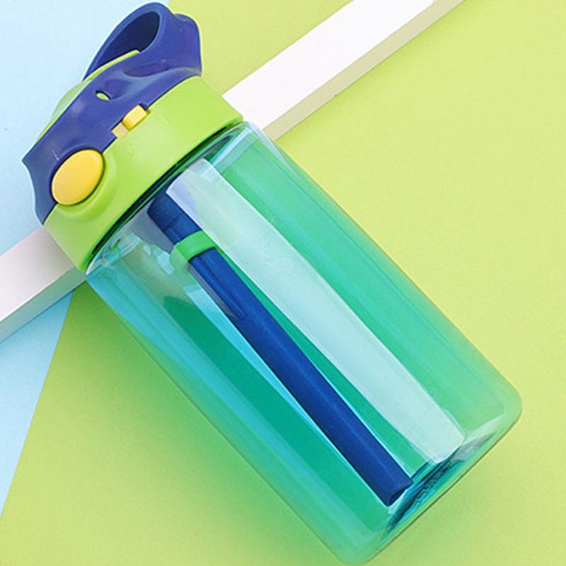 500ml Outdoor Kids Sport Bottle with Straw Hiking Climbing Bottle for Water My Children Water Juice Bottle Healthy Life Bottle